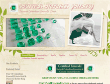 Tablet Screenshot of certifiedemerald.com